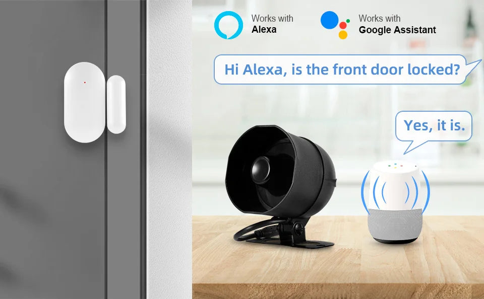 Smart WiFi Home Security Alarm System Kit with 120dB Siren