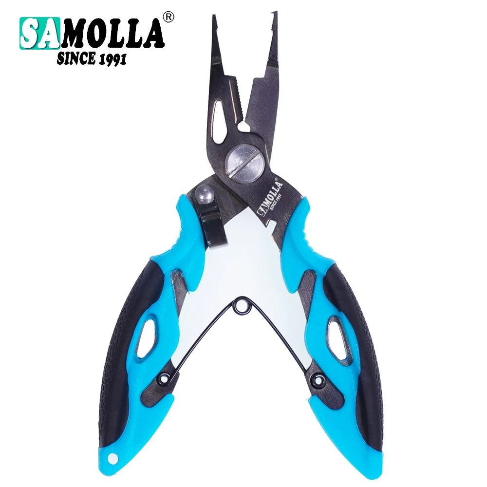 Nouveaux pinces multifonctions pour pêche, accessoires, corps en acier inox 420, ciseaux, coupe-fil, extracteur d’hameçons, outils de pêche outdoor