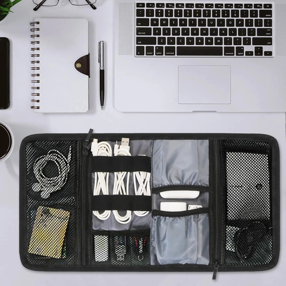 Roll-Up Electronics Cable Organiser