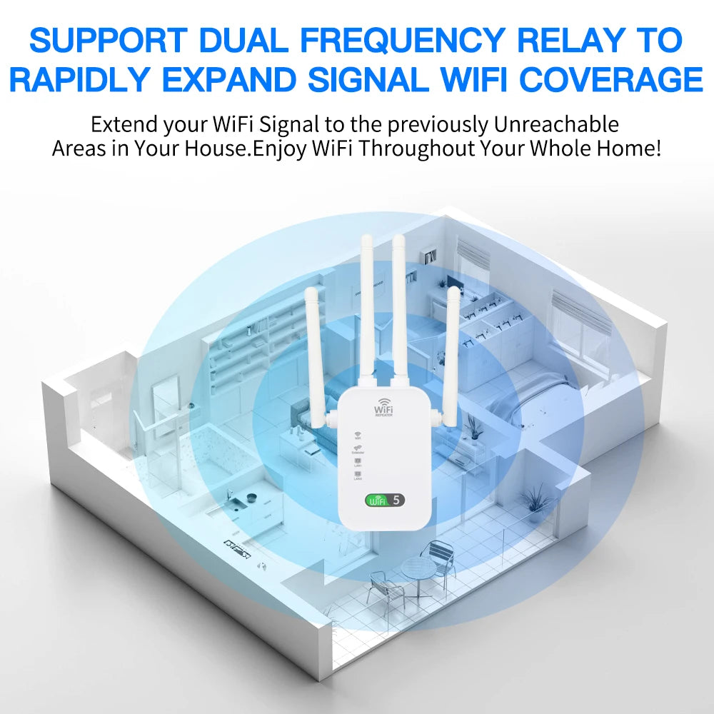 AC1200 Dual-Band Wi-Fi Range Extender