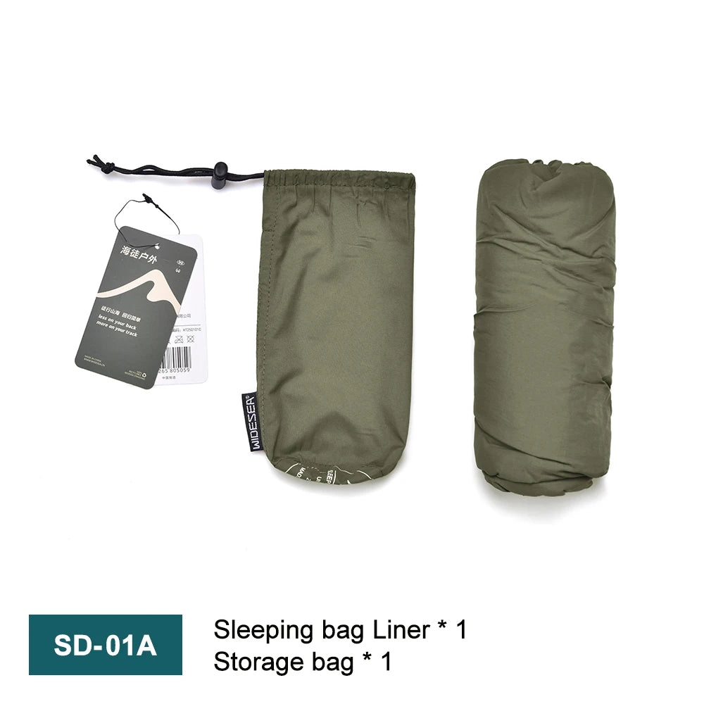 Ultralight Mummy Sleeping Bag Liner for Travel and Camping