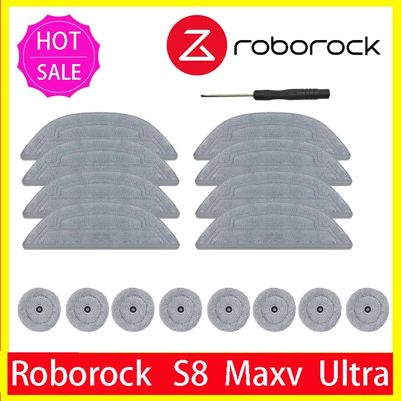 Microfibre Mop Pad Set for Roborock S8 MaxV Ultra and S8 Max Ultra
