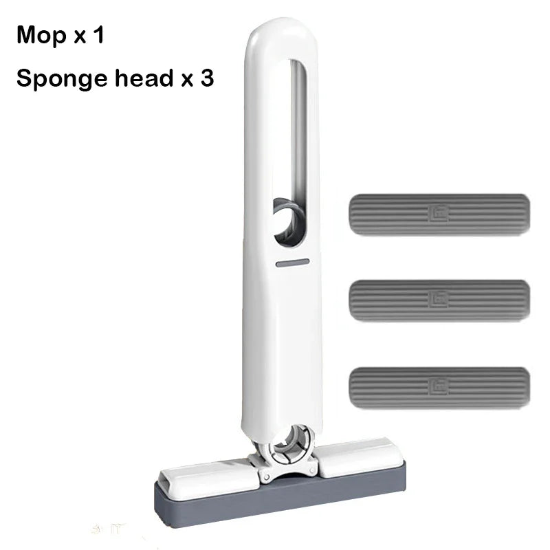 Powerful Squeeze Mini Mop Folding Home Cleaning Mops With Sponge Self-squeezing Floor Washing Mops Desk Window Car Clean Tools 