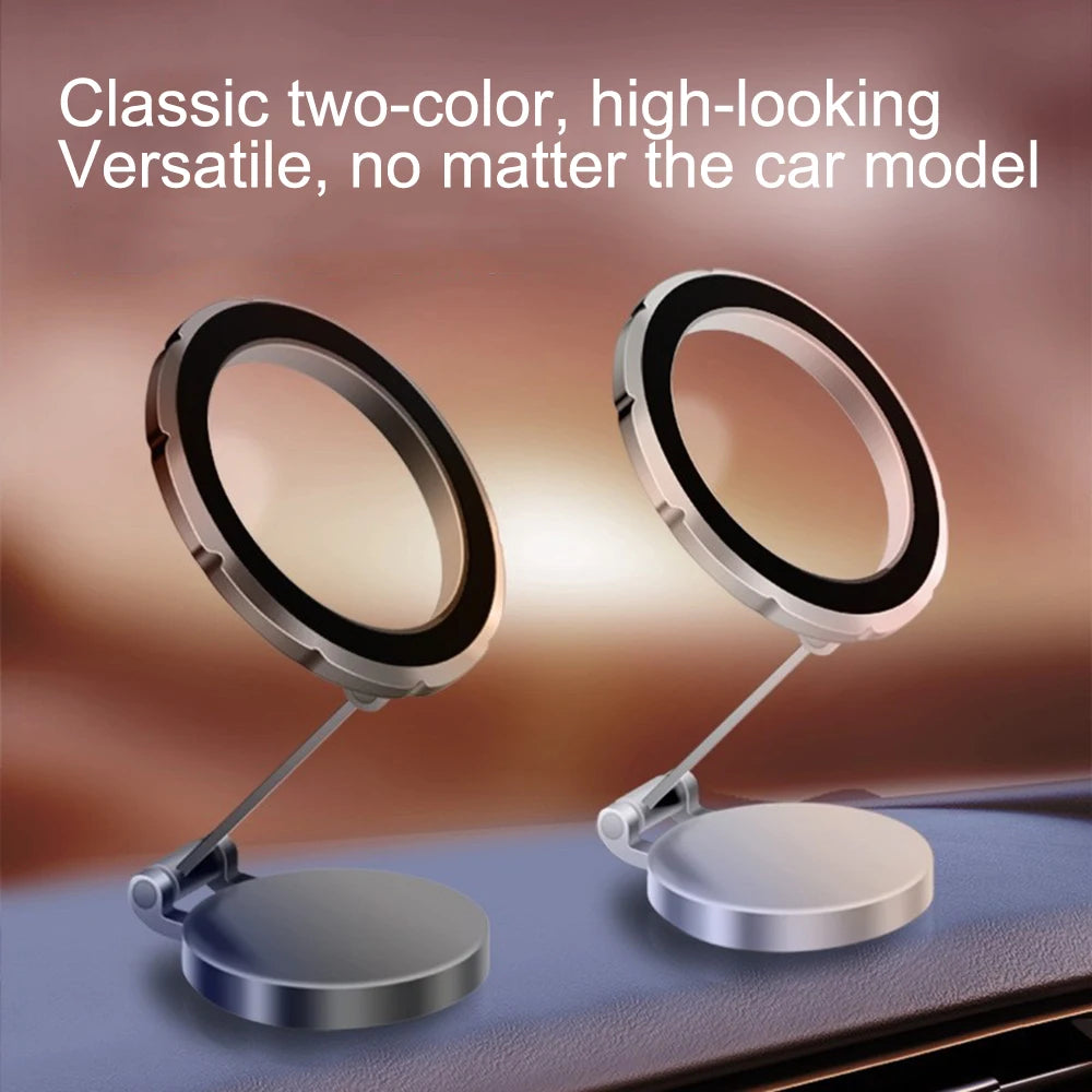 360° drehbare magnetische Ring-Handyhalterung aus Aluminiumlegierung, faltbar, für iPhone 17, 16, 15, 14, 13, 12 Pro Max