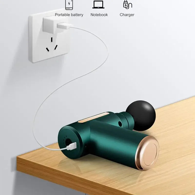 Mini Fascia Gun Wireless Massage Gun Muscle Relaxation Massage Equipment Neck Membrane Cervical Spine Massage Instrument 