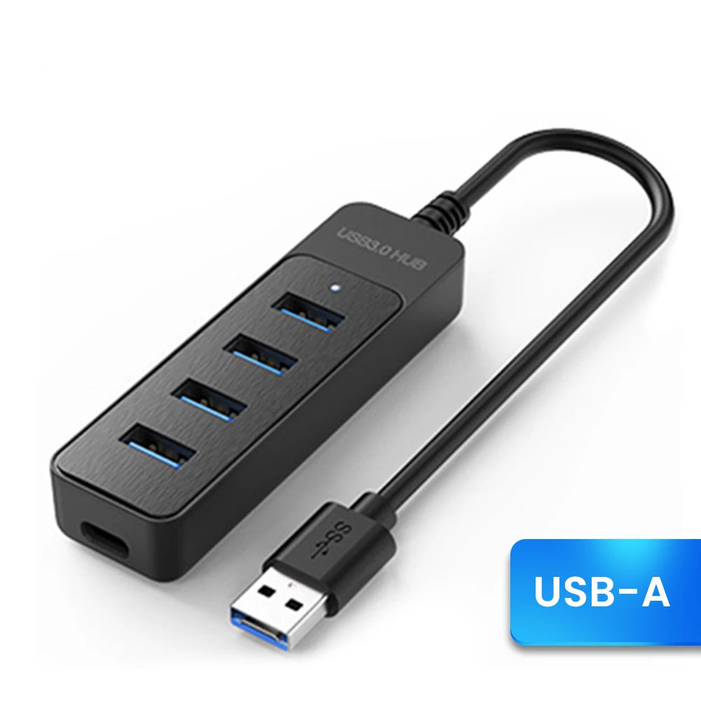 Fünf-Port USB-Hub - USB-A oder USB-C
