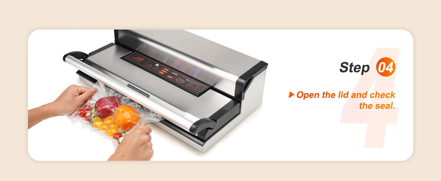 Commercial Vacuum Sealer Machine with Cutter & Bag Storage