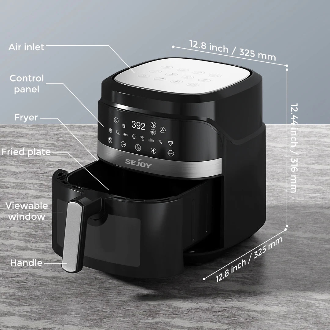 8-in-1 6 Quart Electric Air Fryer Oven