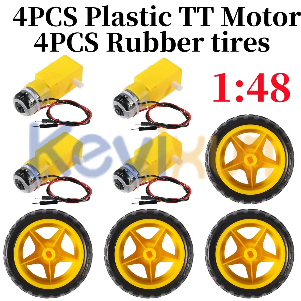 TT Gear Motor and Wheel Kit for DIY Robots