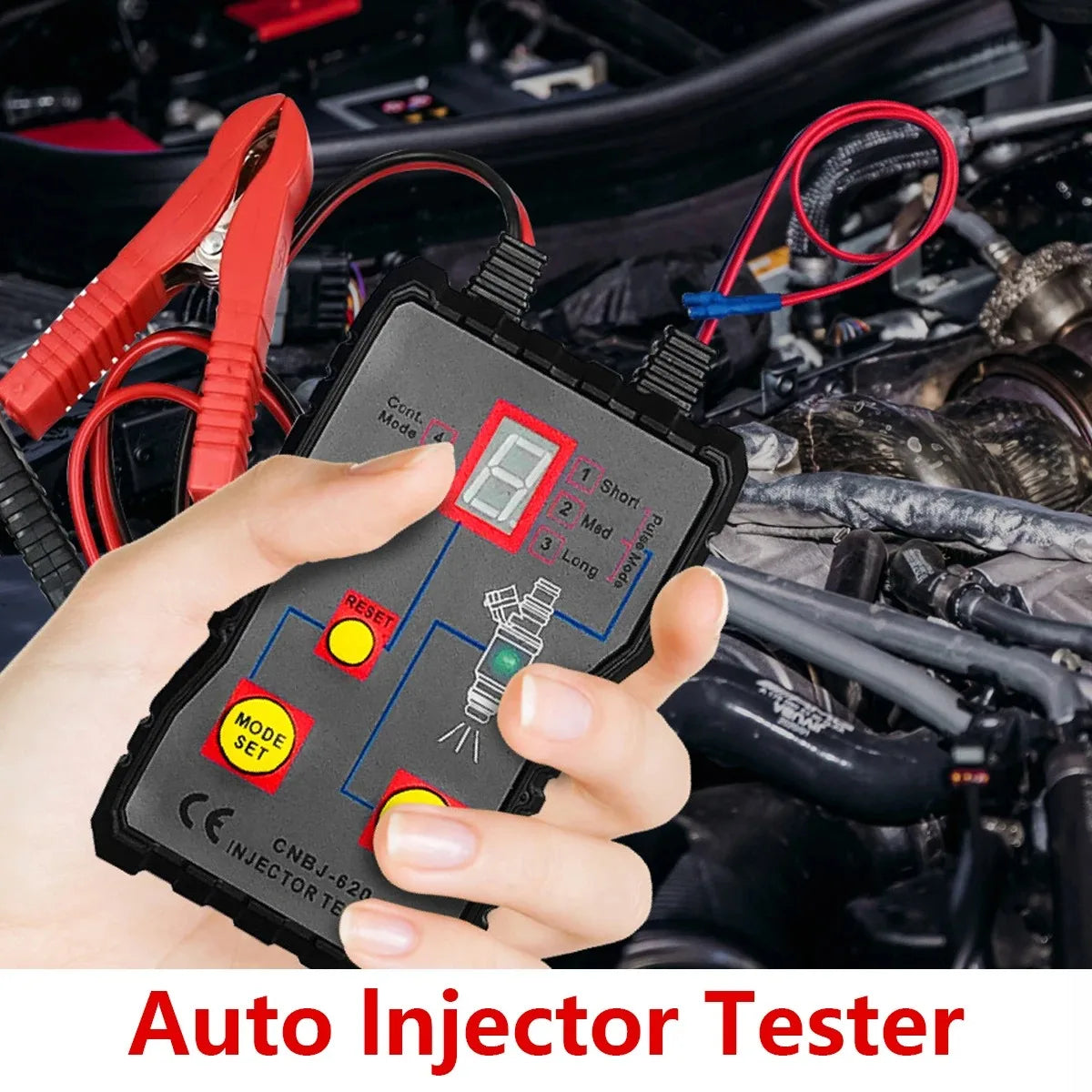 Herramienta de escaneo del sistema de combustible más reciente kit de herramientas de limpieza automotriz conjunto limpiador de inyectores probador de inyectores de combustible portátil 4 modos de pulso