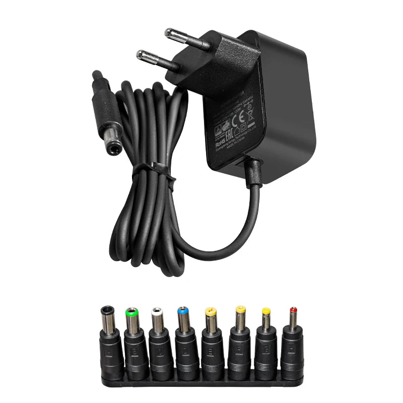 DC12V 1A Power Adapter 12W AC Power Adapter Suitable for Small Household Appliances AC100-240V to DC12V 1000mA Charger