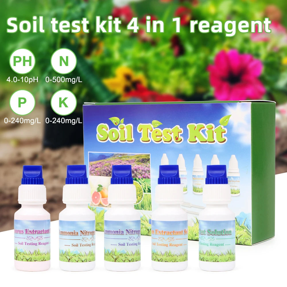  Kit de test de réactifs pour pH du sol et NPK