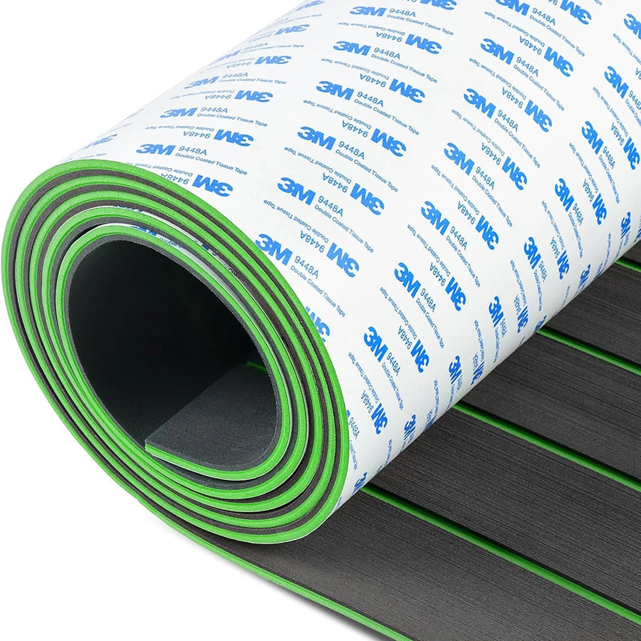 EVA Foam Boat Flooring 2400x450mm Self-Adhesive Faux Teak Decking
