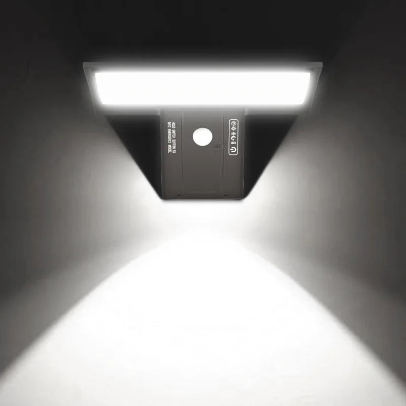 90-LED Solar Motion-Sensor Wall Light