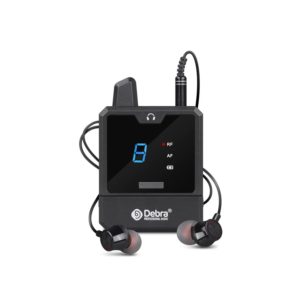 Debra Audio IEM Er-Mini Wireless In-Ear Monitor System Protable Li-on Rechargeable For Audio Professional Stage Monitoring 