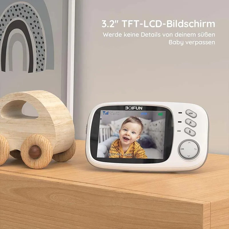 BOIFUN 3.2" Wireless Baby Monitor with Camera, VOX, Night Vision