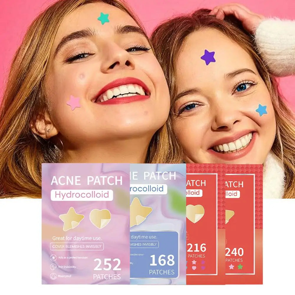 Colorful Star Pimple Patch Acne Colorful Invisible Acne Removal Skin Care Stickers Concealer Face Spot Beauty Makeup Tools 