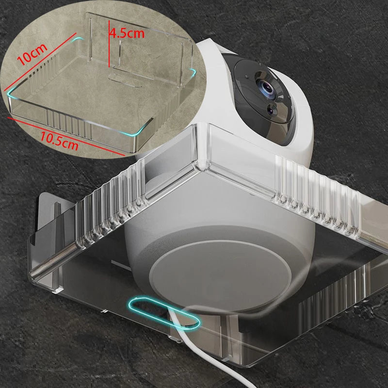 Universal Non-Drilling Wall Mount for CCTV Camera - Durable and Space-Saving Storage Holder 