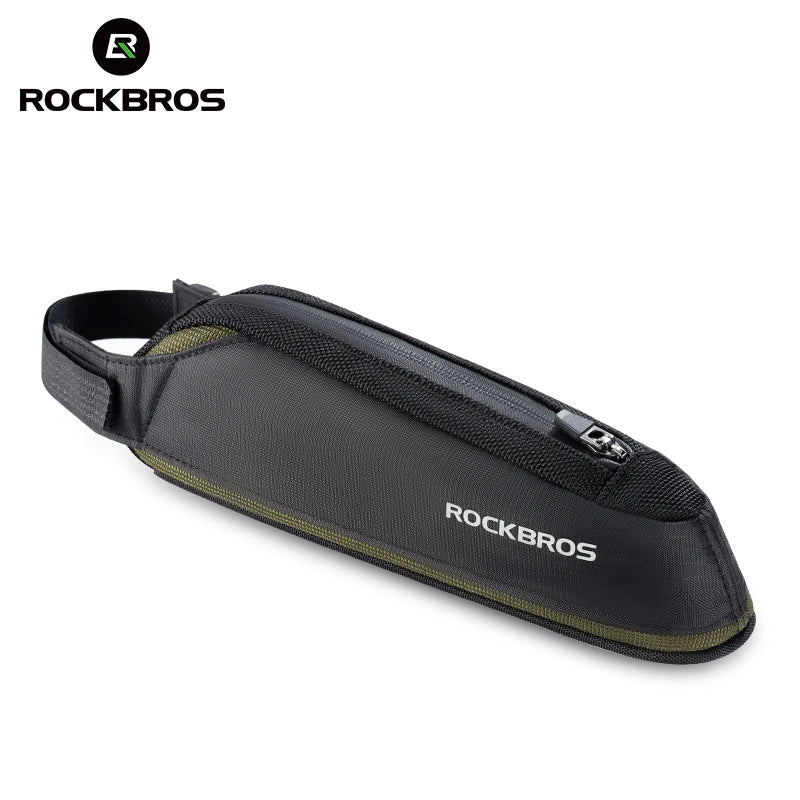 Bike Top Tube Frame Bag Rainproof Nylon Phone & Tool Storage