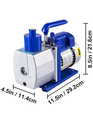 Pompe à vide 7 CFM 1/3 HP à un étage pour réfrigérant HVAC AC