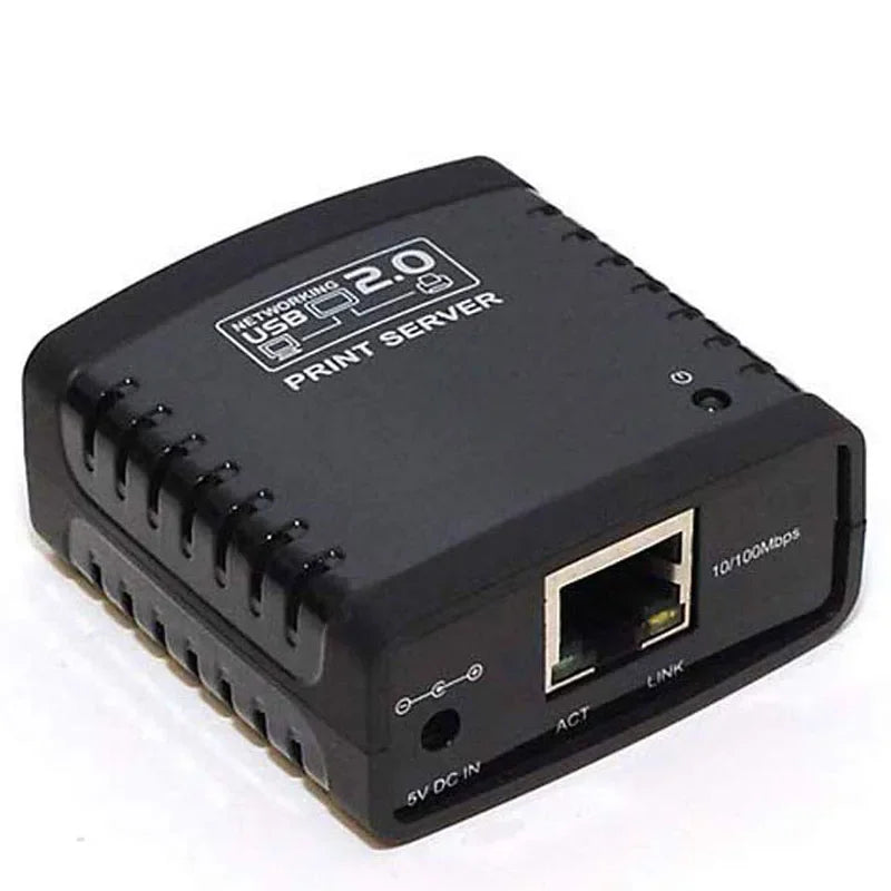 USB 2.0 Ethernet Print Server with LPR