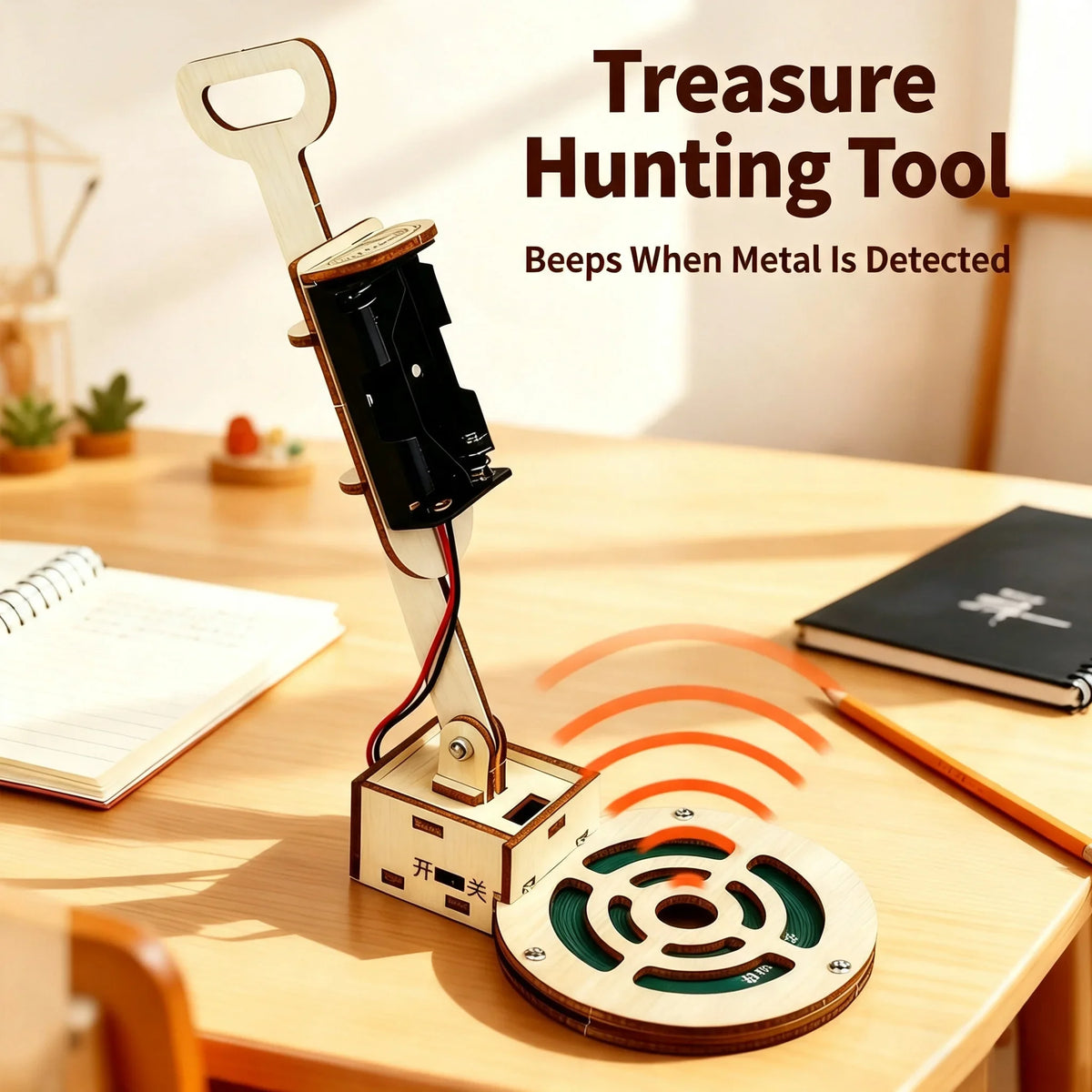 DIY Wooden Metal-Detector Science Kit