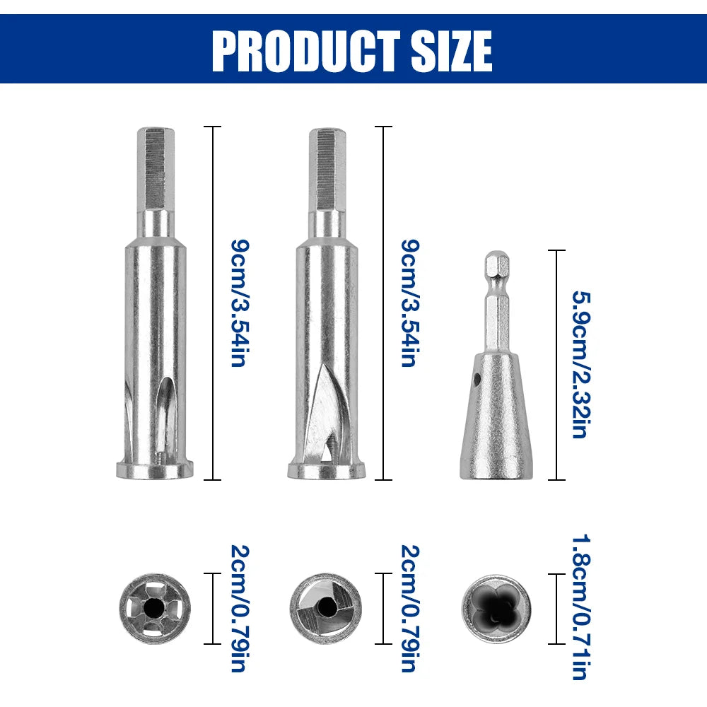 Three-Piece Drill Wire-Twisting and Stripping Kit