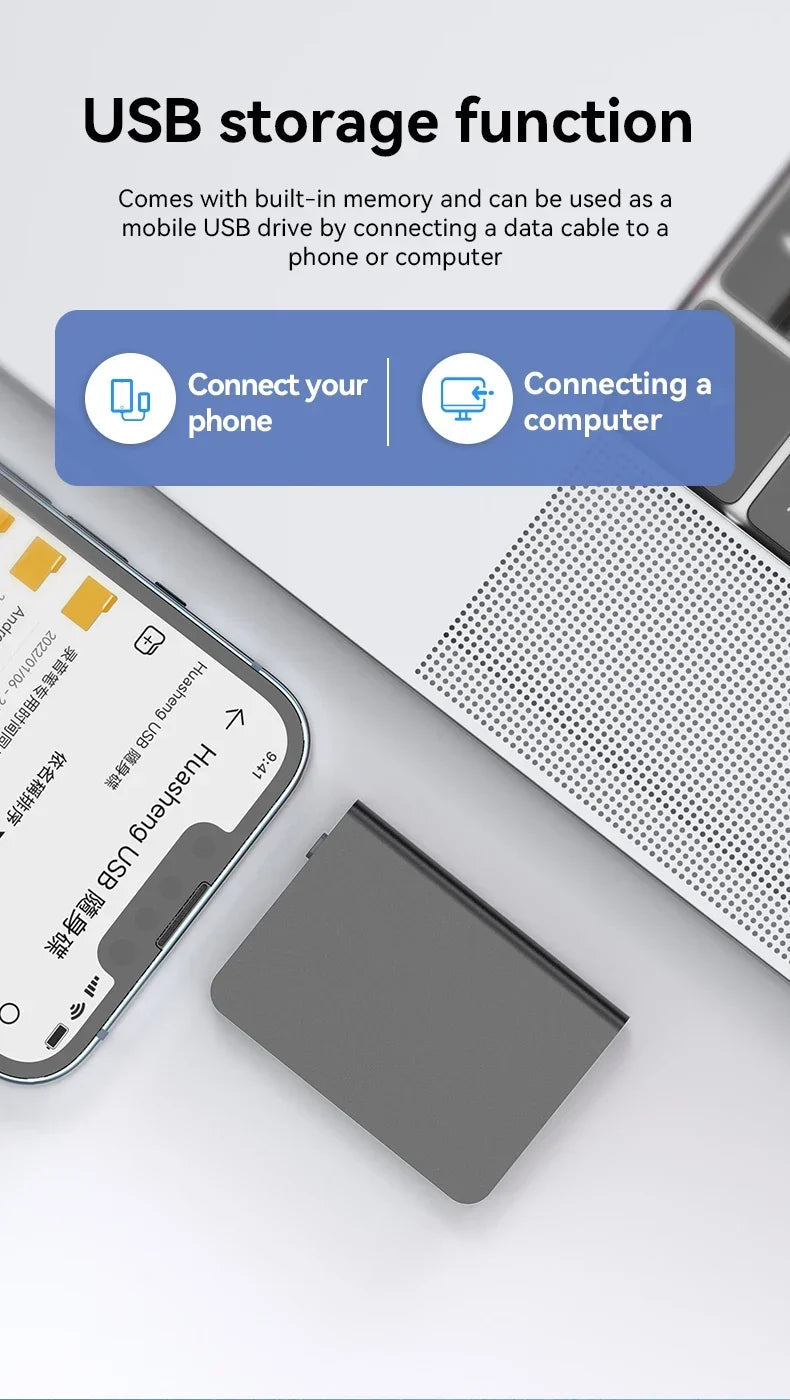 APP Mini Voice Recorder Activated Recording Micro Dictaphone Digital Audio Smart Recorder Noise Reduction  Sound Recorder 