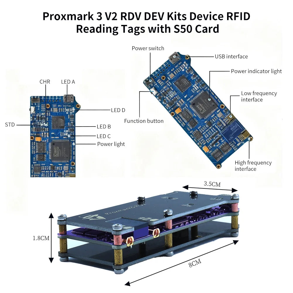 Proxmark3 RDV2 RFID Research Kit