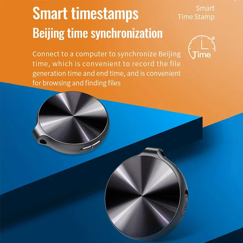 64GB Mini Voice Recorder 4GB 8GB 16GB HD Noise Reduction Audio Record Activated Portable Dictaphone Support OTG MP3 Player 