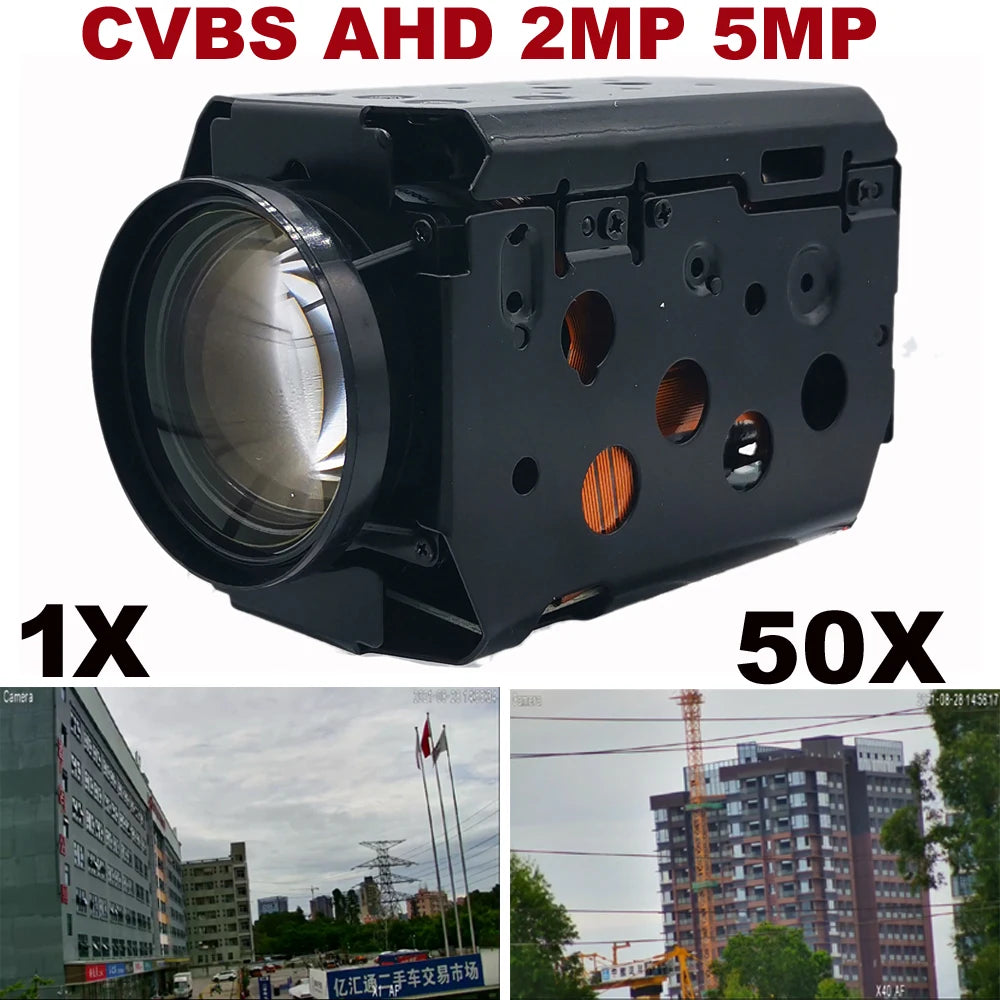Módulo de Câmara Caixa CCTV com Zoom 36x/50x 5MP Analógico BNC