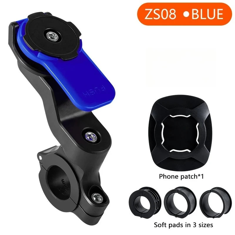 Suporte ajustável para telemóvel de bicicleta, com rotação de 360 graus
