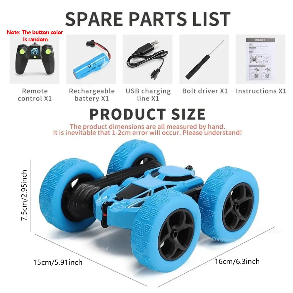 RC Stunt Car Children Double Sided Flip 2.4G Remote Control 360 Deree Rotation Off Road Drift RC Car Gifts For Kids Adults Boys 