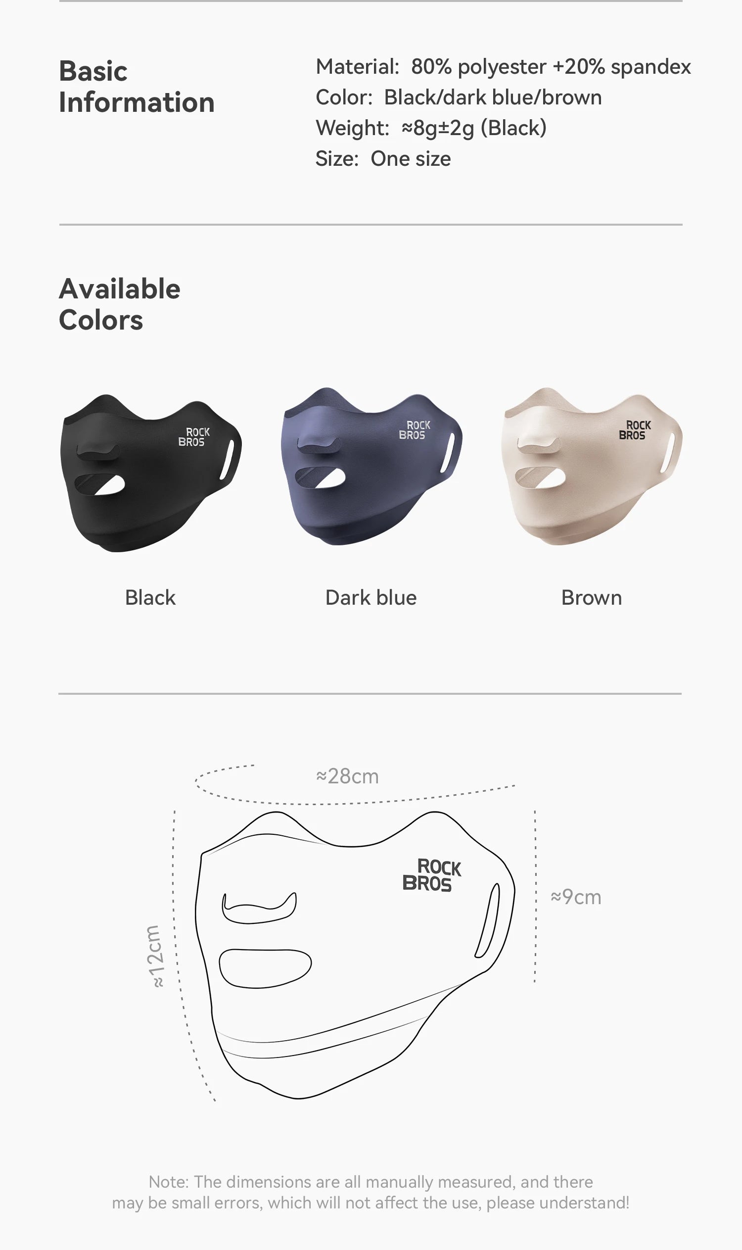 Cycling Face Mask with Fleece Inner Layer