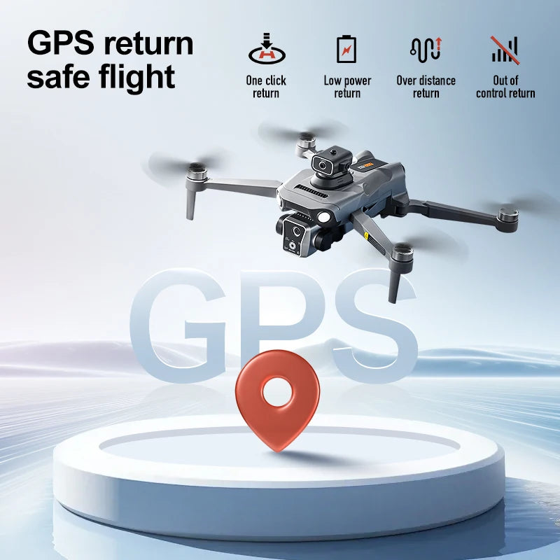 New K19 MAX GPS Drone Professional 8K Camera Aerial FPV Brush Avoiding Obstacle with Large Screen Remote Control Folding Drone