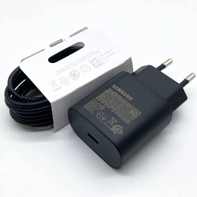 Samsung S24 25W Super Fast Charger PD Usb Type C Adapter Cargador For Samsung Galaxy S23 S22 Plus S21 ultra FE A55 A35 M55 A54 - Spy-shop.com