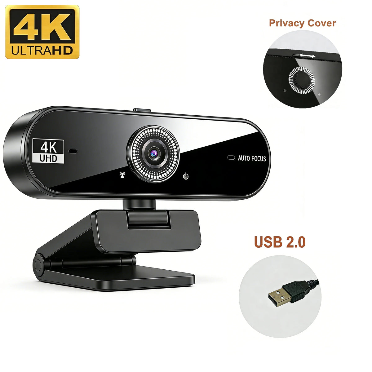 W08 USB-Webcam mit Autofokus