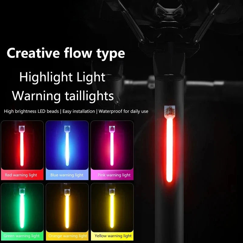 Lumina de bicicletă cu acumulator USB, cu curea