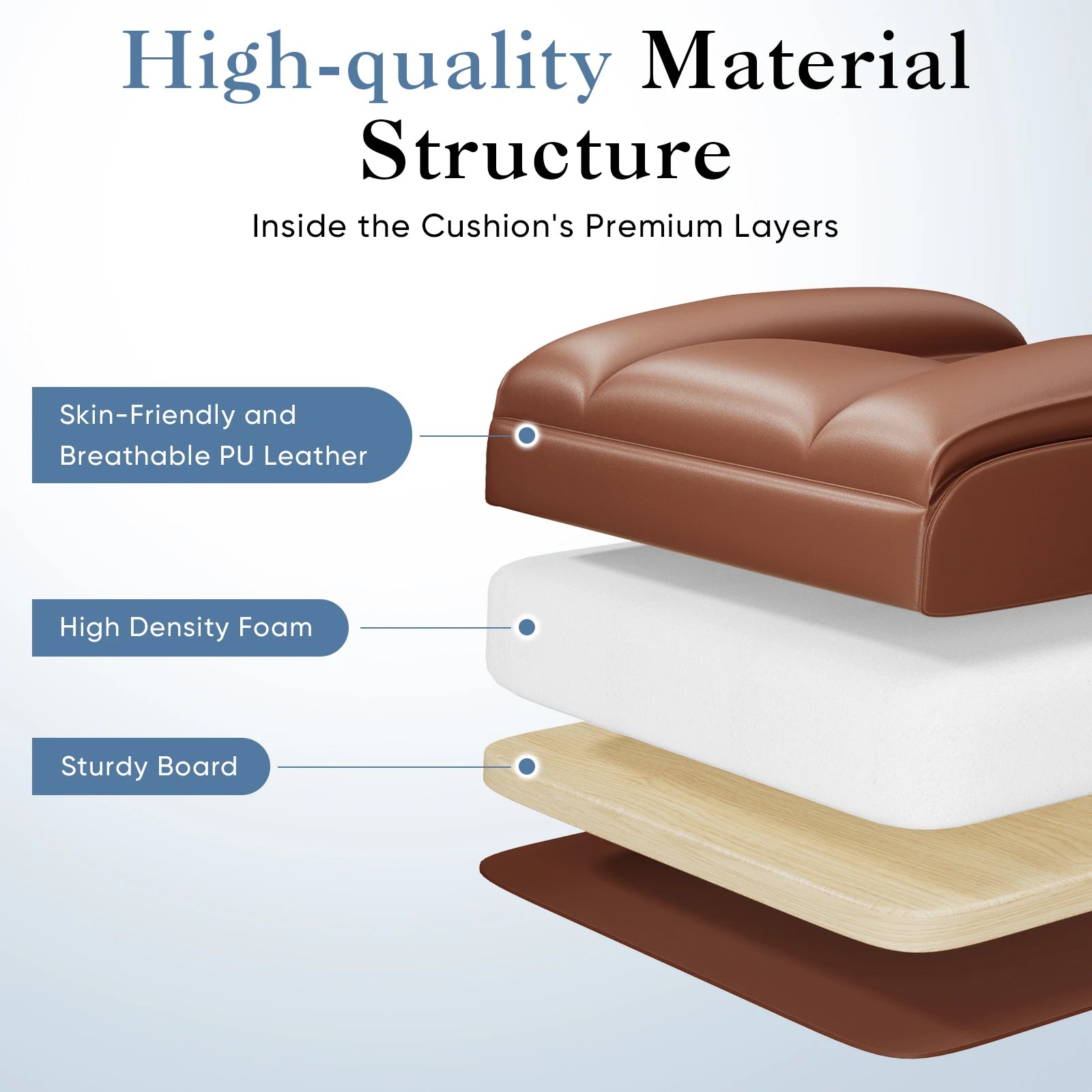 Ergonomic Reclining Office Chair with Footrest & Wide Seat Comfort