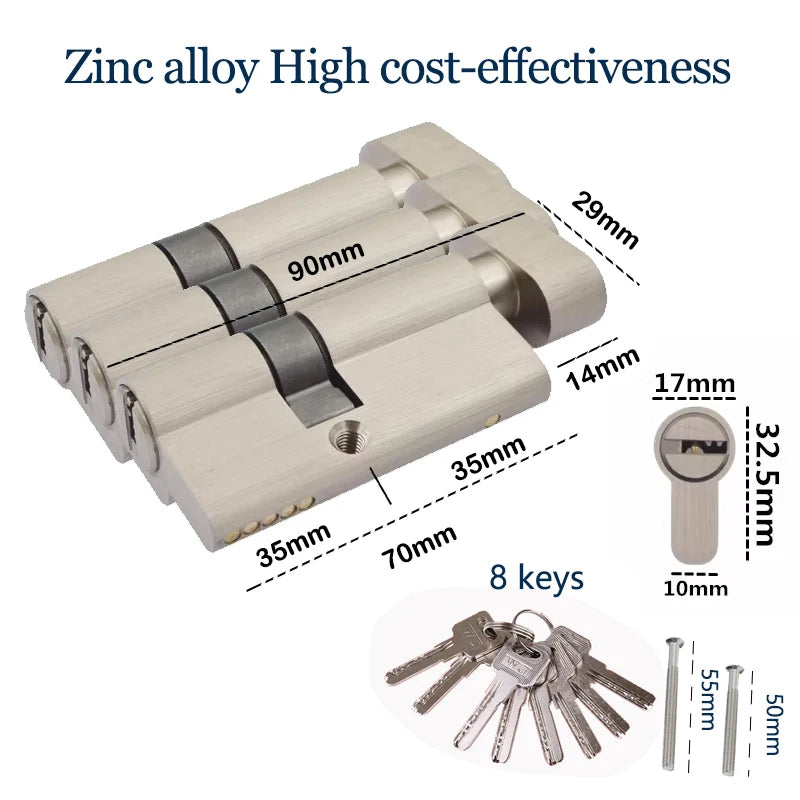 Thumbturn Door Lock Cylinders, Keyed-Alike Options