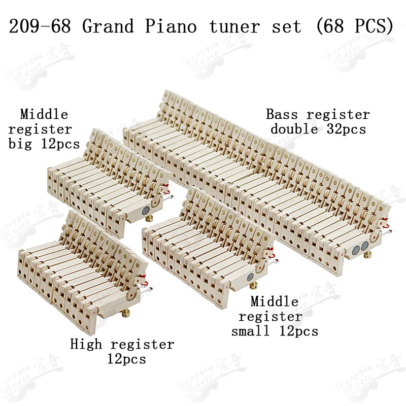 HUATOOL Piano Tuning and Maintenance Tools - Triangle Piano Hammer Shaft Frame Dampers Pull Rope Screws and Related Accessories