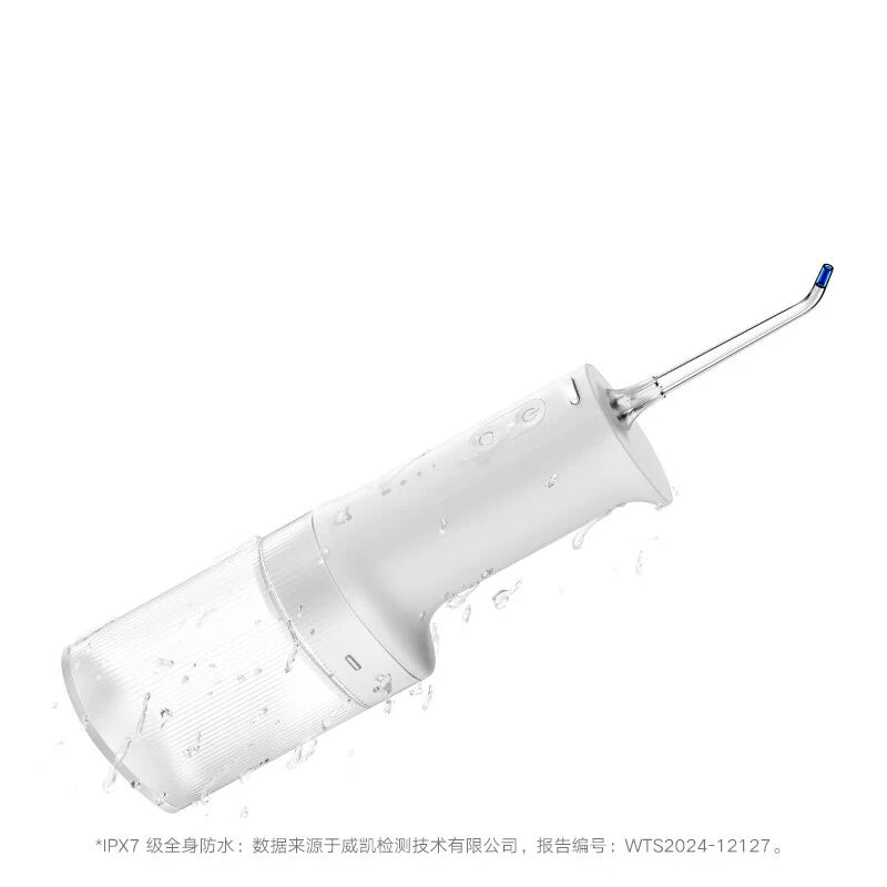 Electric Oral Irrigator with Bubble Pulse Cleaning & 90-Day Battery