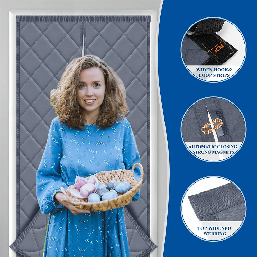 Magnetisk isoleret dørgardin