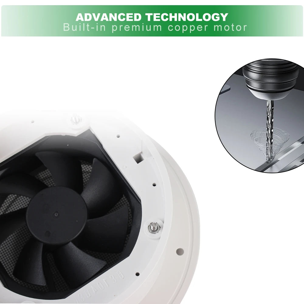 Side Air Outlet Ventilation Exhaust Fans Strong Wind 12V Car Silent Fan For Rv Trailer Caravan Camper Accessories