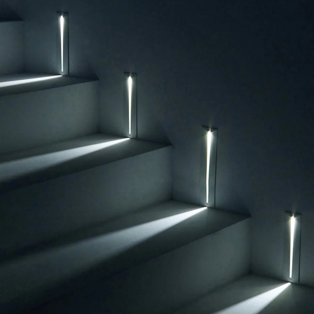 Recessed LED Stair Light - Sensor Options