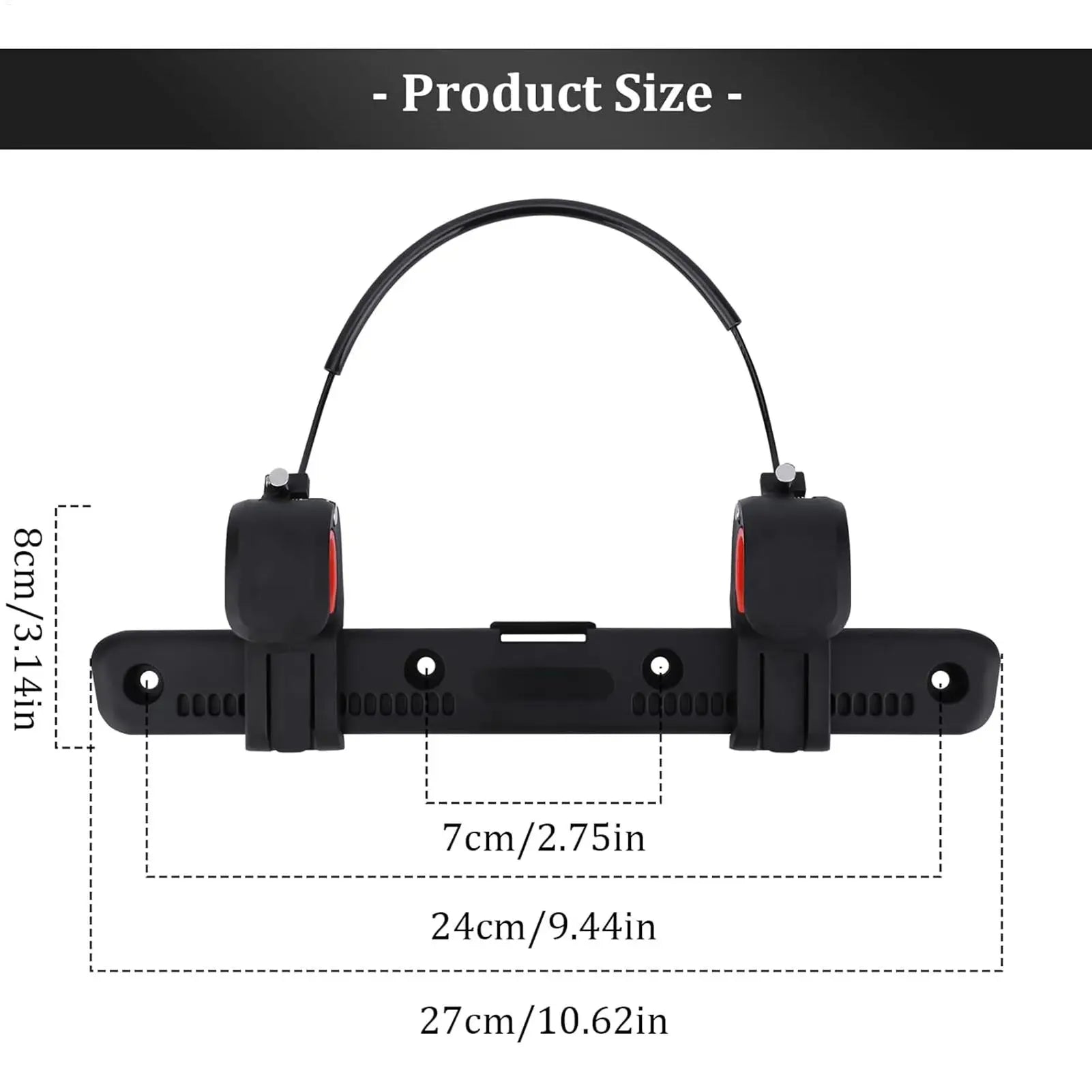Adjustable Luggage Clip Bicycle Side Bag Buckle Bicycle Saddle Rack Bag Clip Motorcycle Pannier Accessories For Bike Riding
