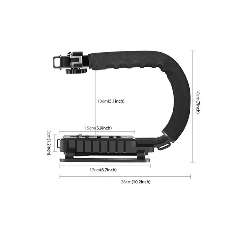 Handheld Camera Support - U-Shaped Grip