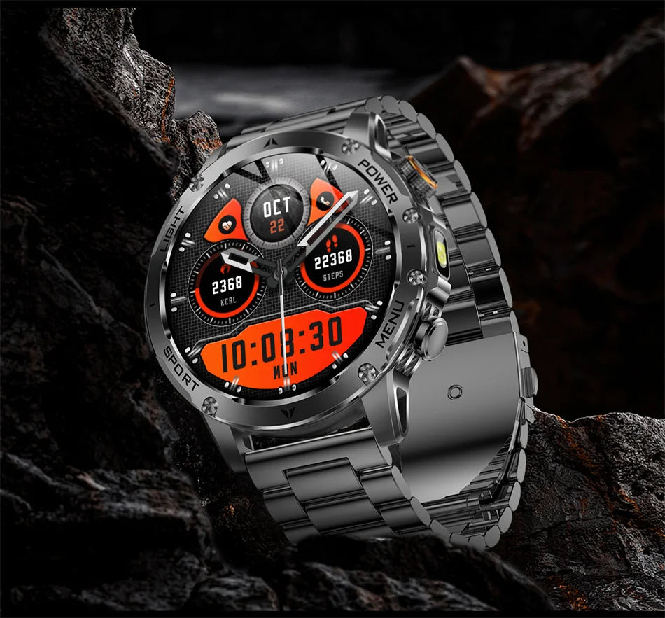 Bluetooth Bel Sports Smartwatch met LED Zaklamp