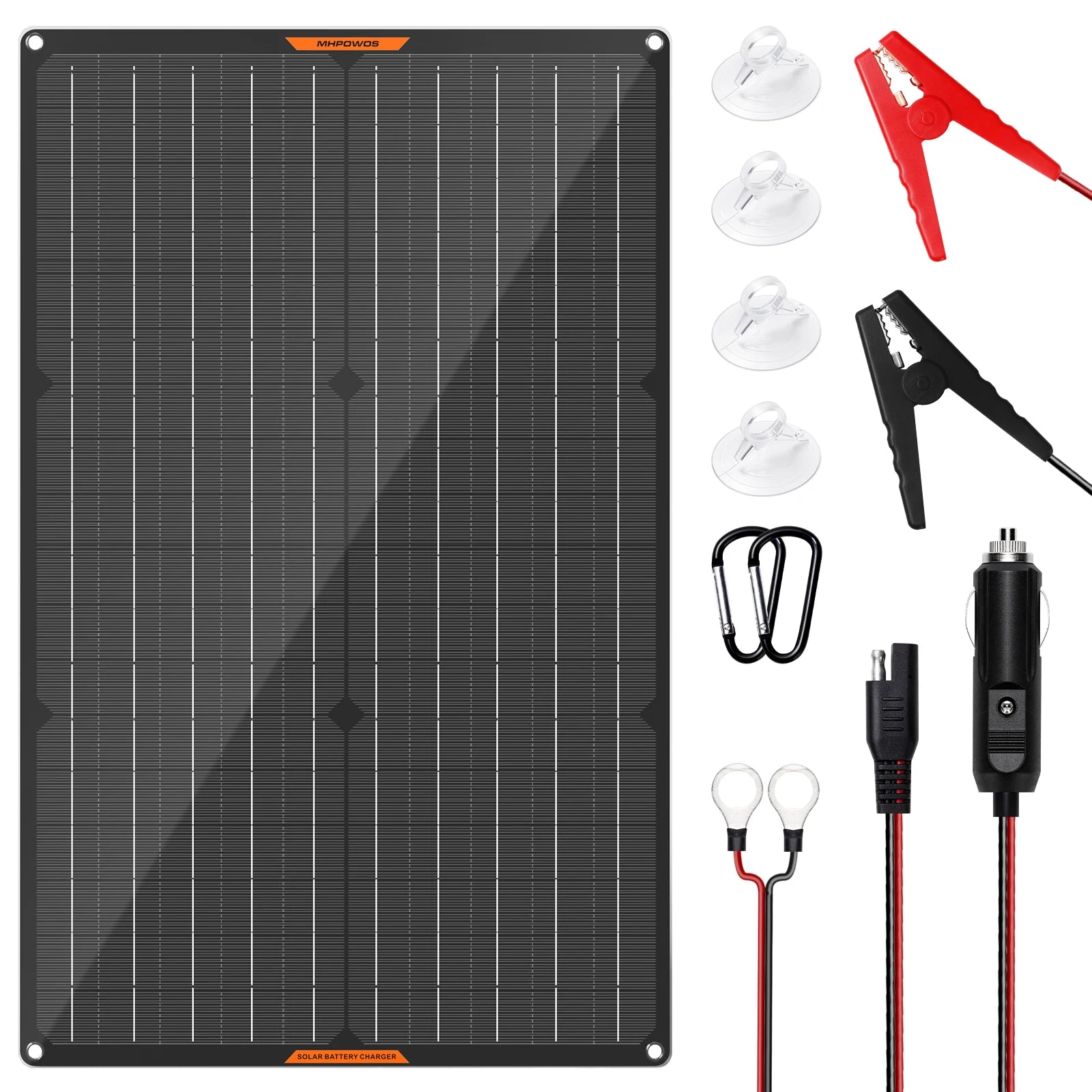 Waterproof 30W 12V Solar Battery Charger & Maintainer