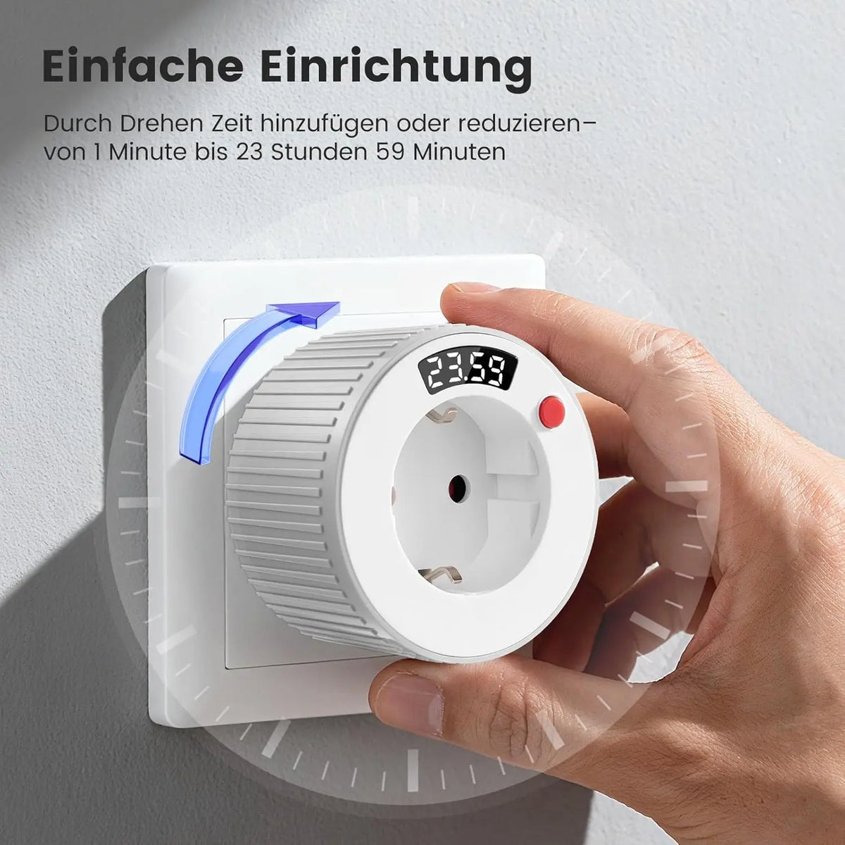 TM15 Digital Countdown Timer Socket, EU 230 V